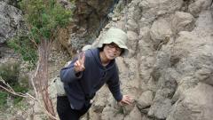 モンゴルの断崖絶壁を登りました